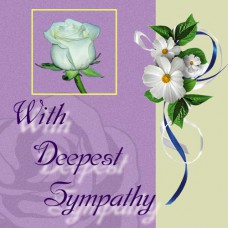 GIFT TAG Sympathy Rose